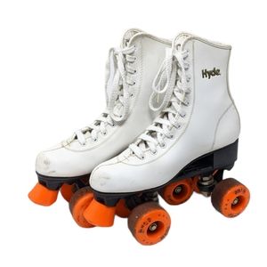 Vintage Hyde White Roller Skates Size 7